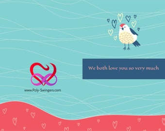 Greeting Card - Polyamory + We love you so very much