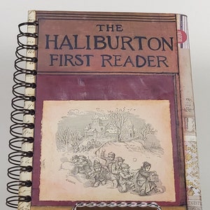 Vintage Children's Reader Notebooks Altered Book Journals