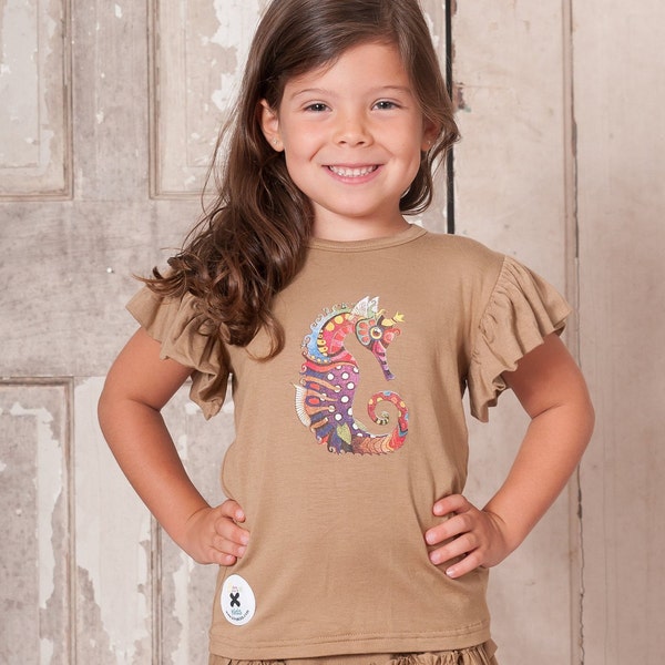 Camel Seahorse Top