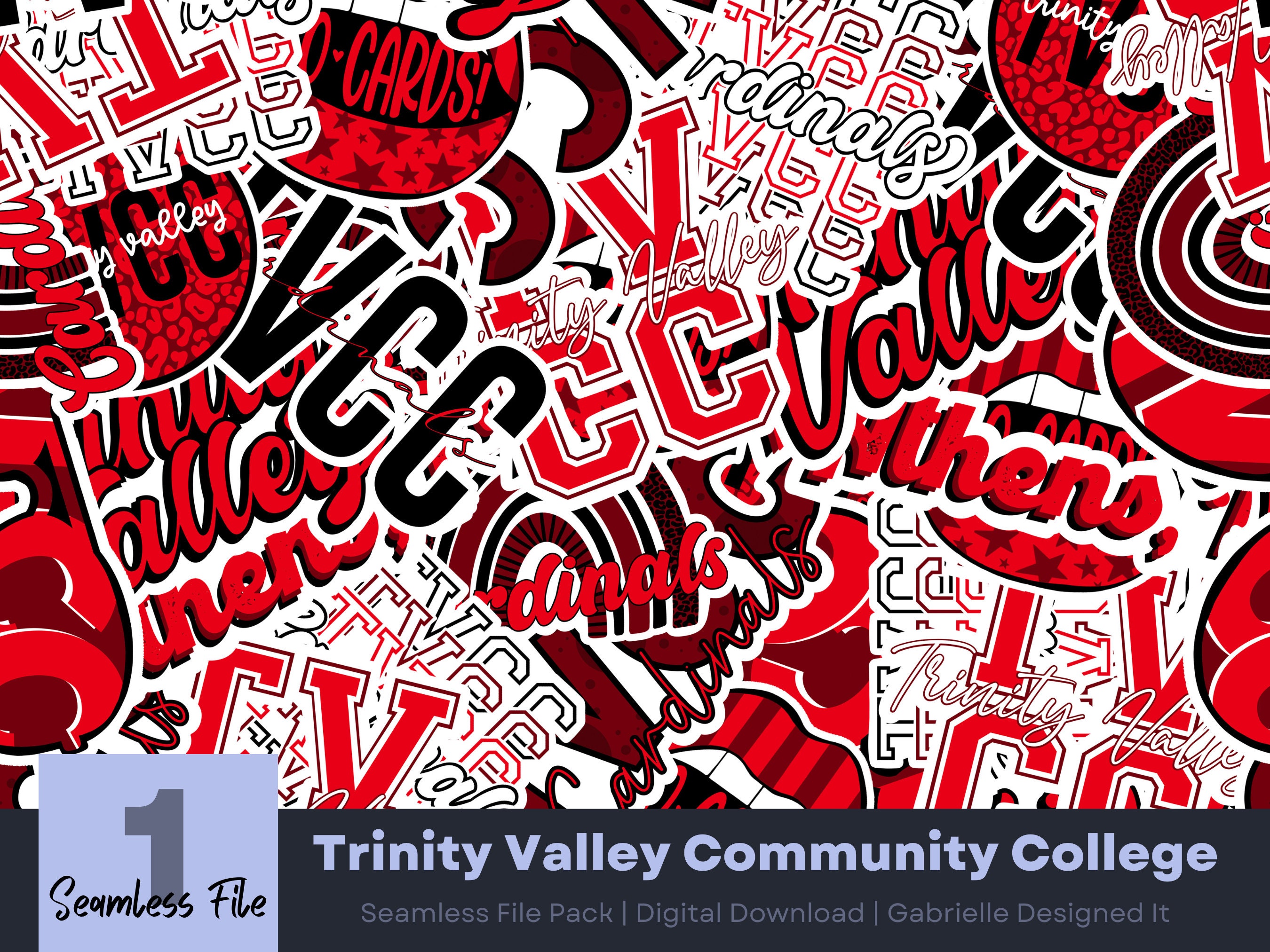 Trinity Valley Community College Seamless File Pack Etsy