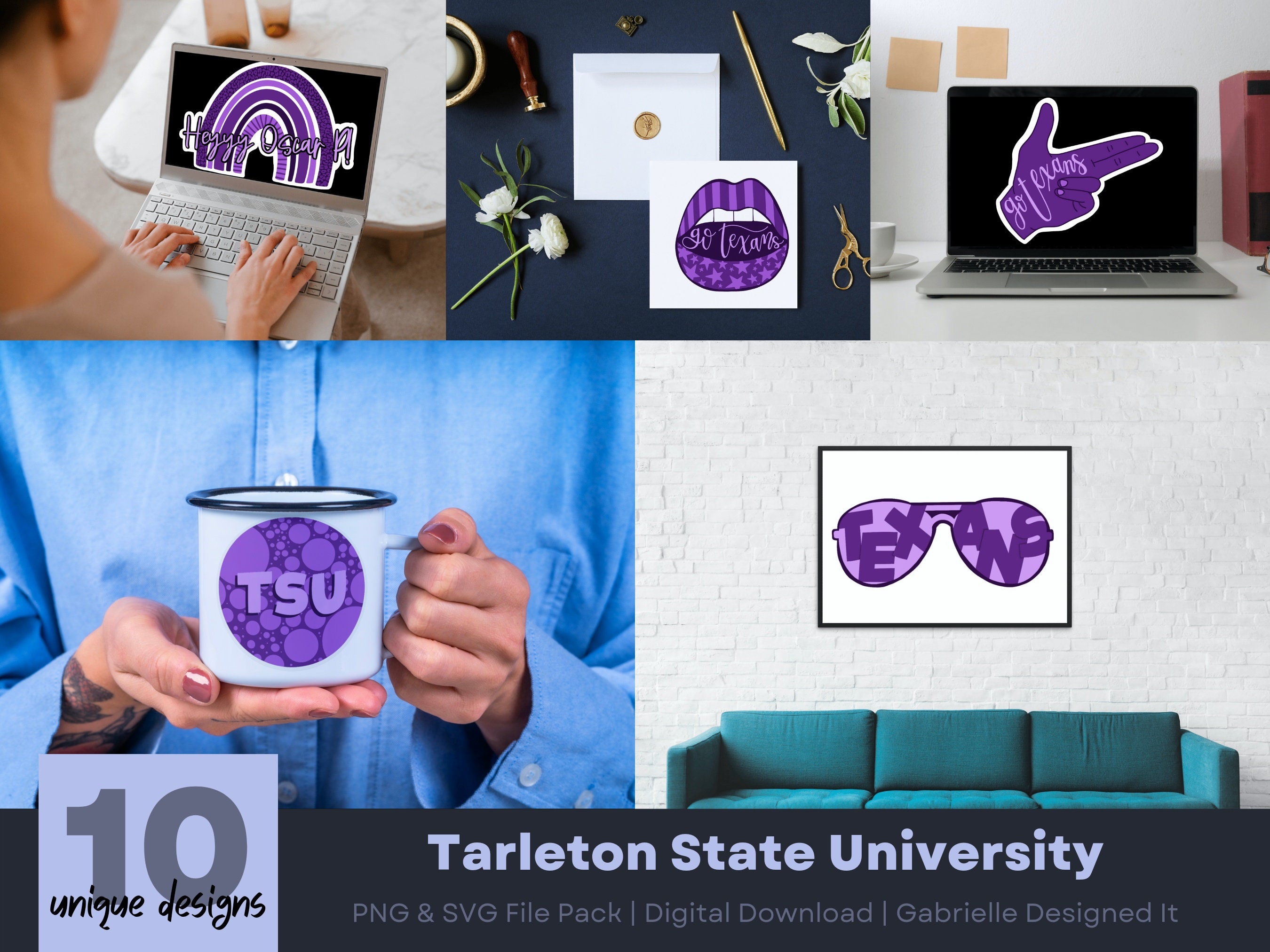Tarleton State University PNG & SVG File Pack Digital Etsy