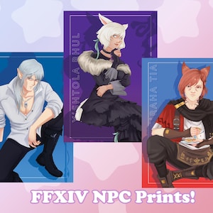 FFXIV Character Prints 5&quot;x7&quot;