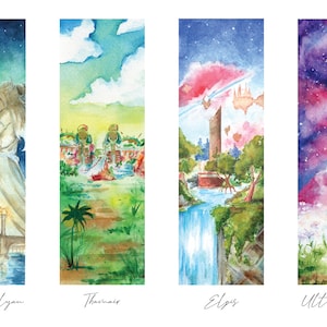 Endwalker | FFXIV Watercolor Landscape Poster Prints | 11&quot;x17&quot;