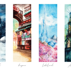 FFXIV Landscape Poster Prints | Lakeland, Ishgard, Amaurot & Kugane | 11"x17"