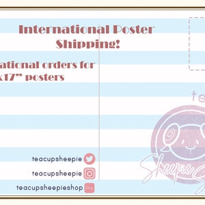 International Shipping Posters!