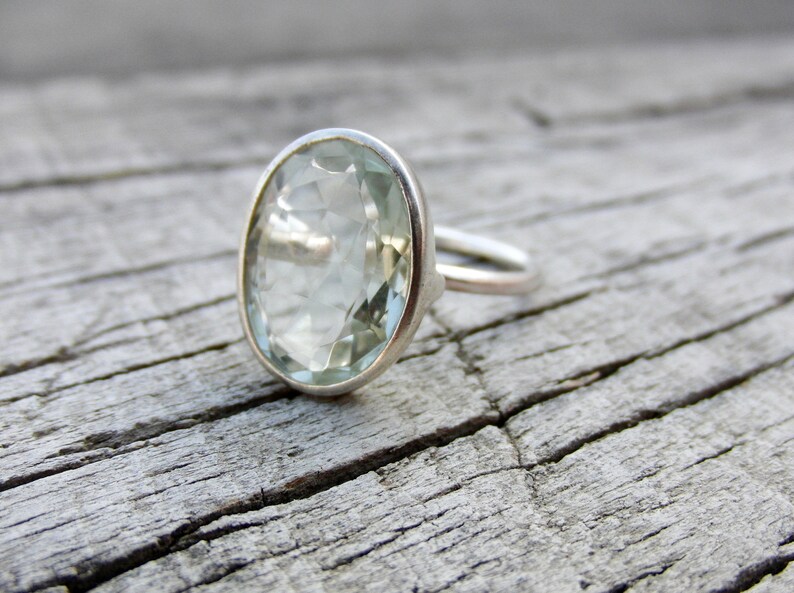 Natural Prasiolite Gemstone Ring Ring For Women- Beautiful Ring 925 Sterling Silver Gemstone Ring Green Amethyst Ring Handmade Ring