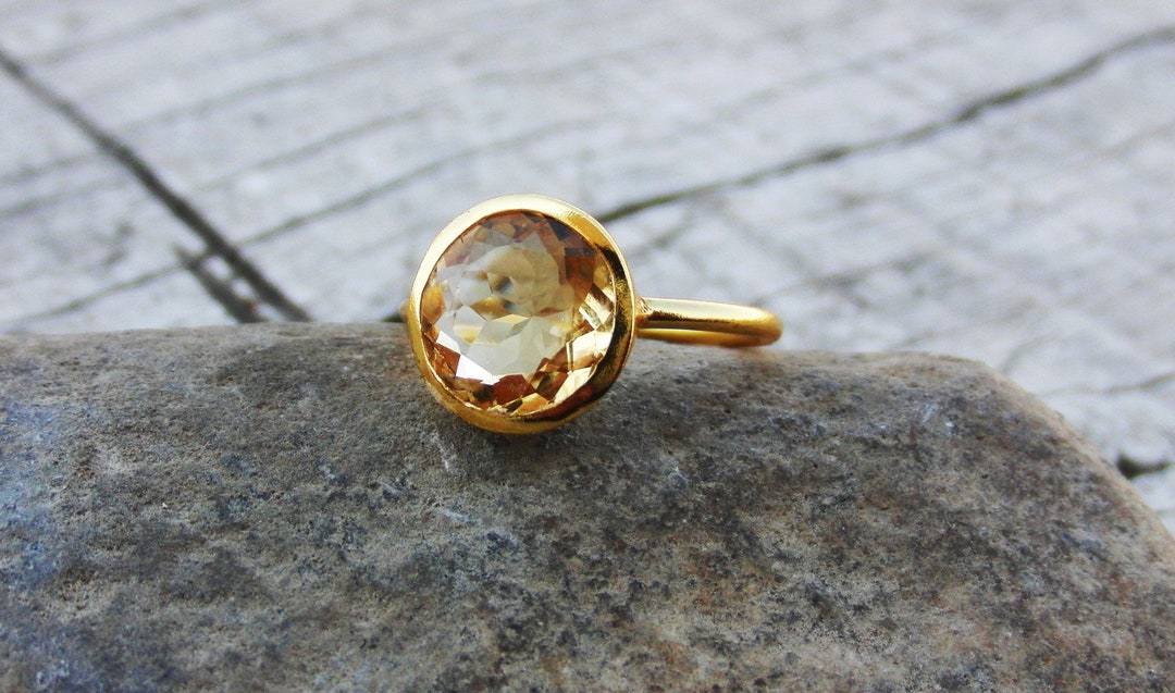 thumbnail image 2 of 925 Sterling Silver Statement Ring - 10mm Round Blue Owyhee Opal Gemstone 2 of 10