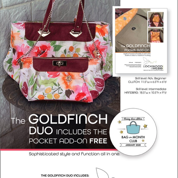 The GOLDFINCH DUO with FREE Pocket Add-On Pattern