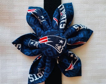 New England Patriots Dog Flower; Self-Fastening