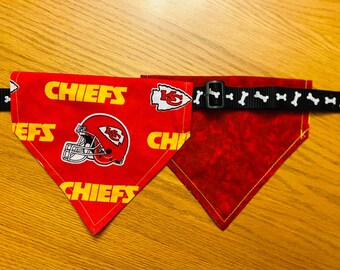Hondenhalsband hondenbandana, niet te strikken; Kansas City Chiefs
