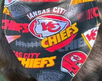 Hondenhalsband hondenbandana, niet te strikken; Kansas City Chiefs 2.0