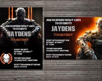 Call Of Duty Party Supplies Etsy