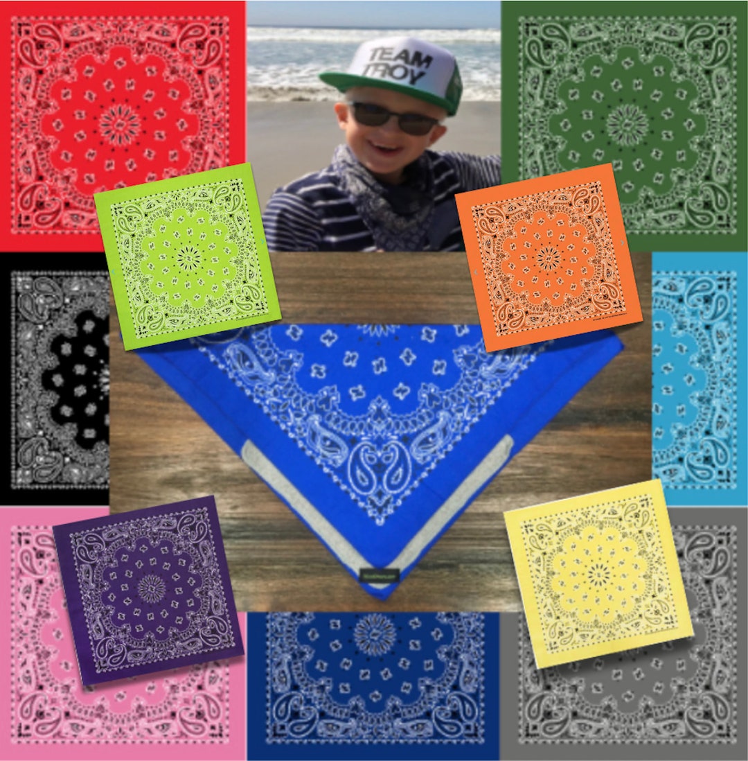 Ice Bandana, Ice Pocket Bandana, Running, Ultra Running, Dog Cooling Bandana Made in USA