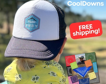 Ice Pocket Bandana, Ice Bandana voor hardlopen, ultrarennen, hondenkoelbandana - Bandana's gemaakt in de VS - komt ten goede aan het goede doel - GRATIS verzending