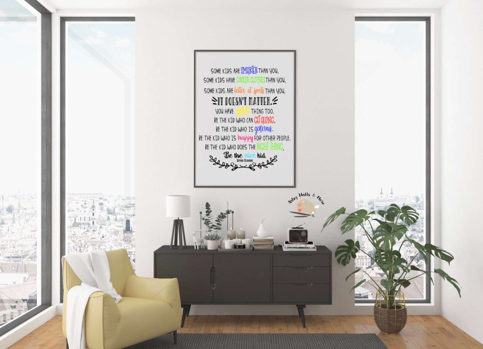 Be the Nice Kid Wall Art Print Poster Premium Matte Paper - Etsy