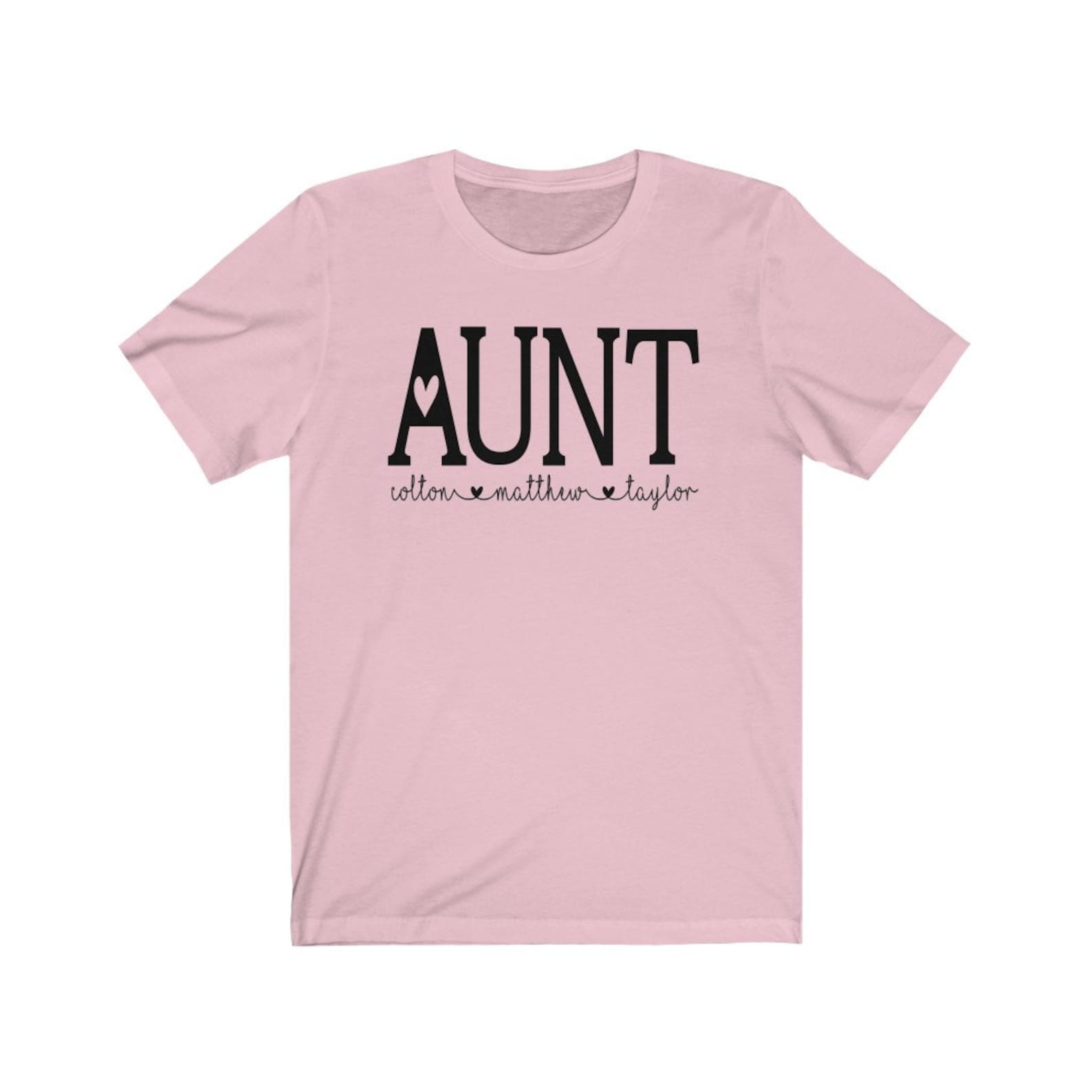 Aunt shirt with kids names Custom Aunt shirt Gift for Aunt Etsy