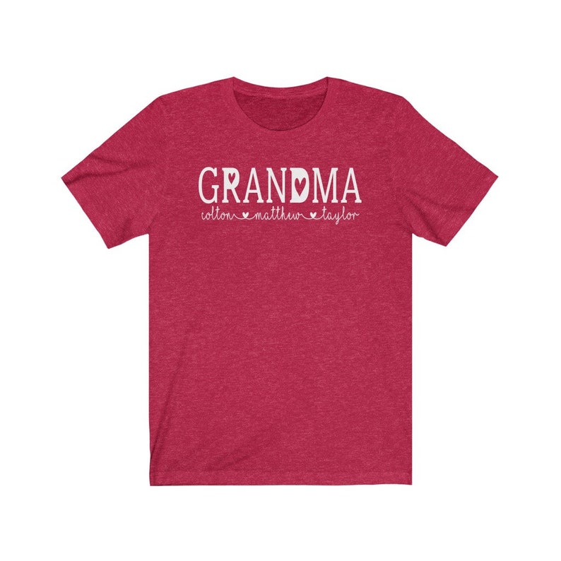 Grandma Shirt With Grandkid's Names Custom Grandma Shirt - Etsy