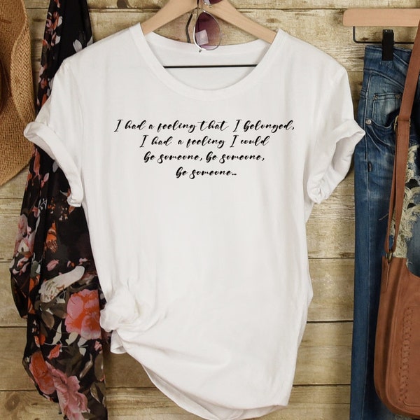 Fast Car by Luke Combs shirt | Country Music Concert T-Shirt | I had a feeling that I belonged | Fast Car song by Tracy Chapman