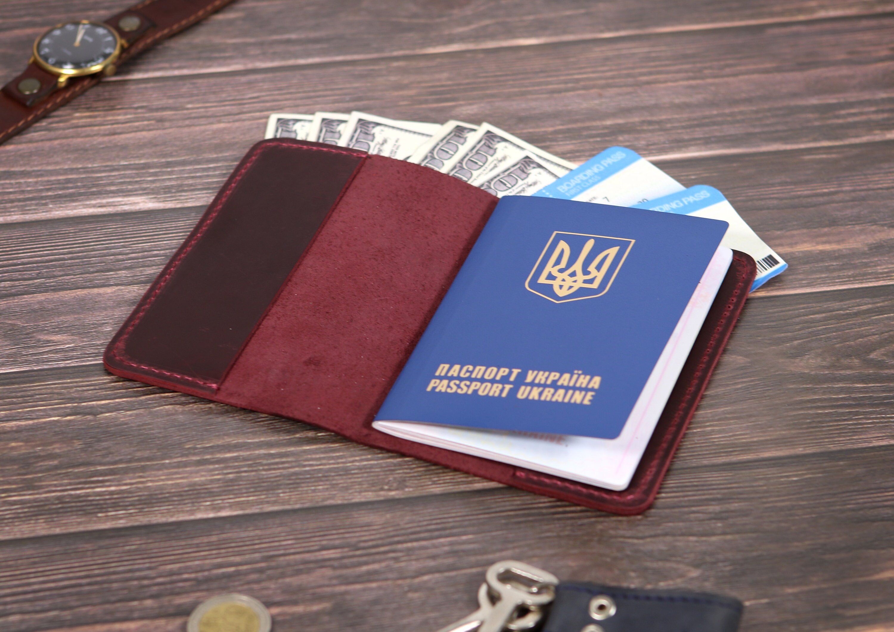 Leather Passport Covers Personalized ID Holder Travel Case Etsy