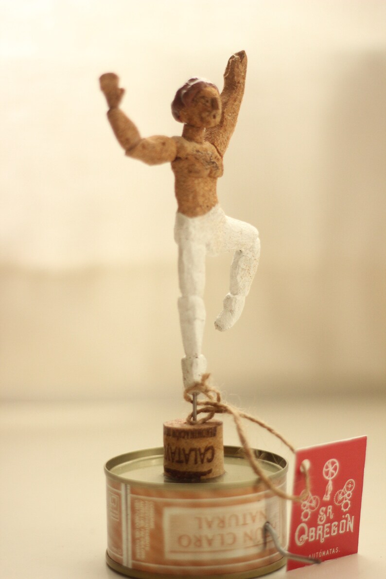 Cork Dance Ballerina Automata Etsy