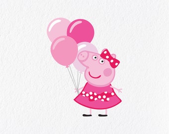 Download Peppa pig birthday svg | Etsy