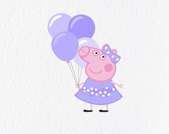 Download Peppa pig vector | Etsy