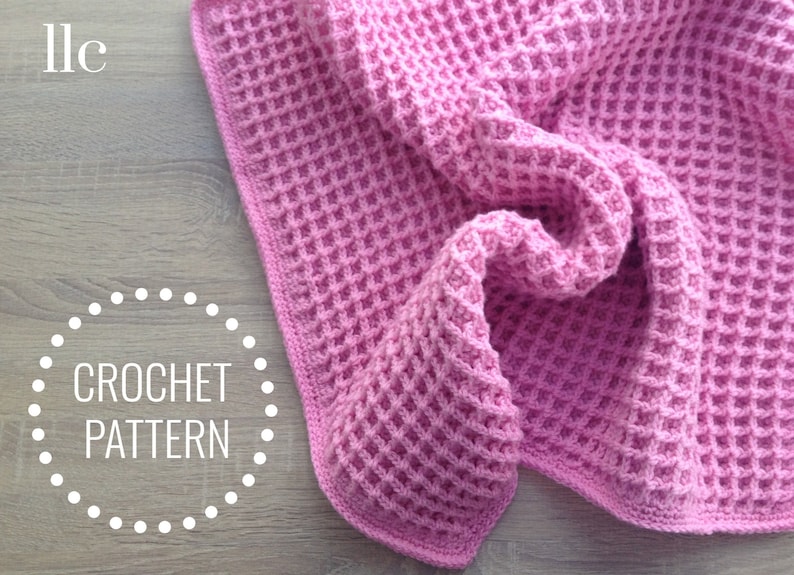 Waffle Crochet Blanket Crochet Pattern Crochet Blanket Etsy Australia