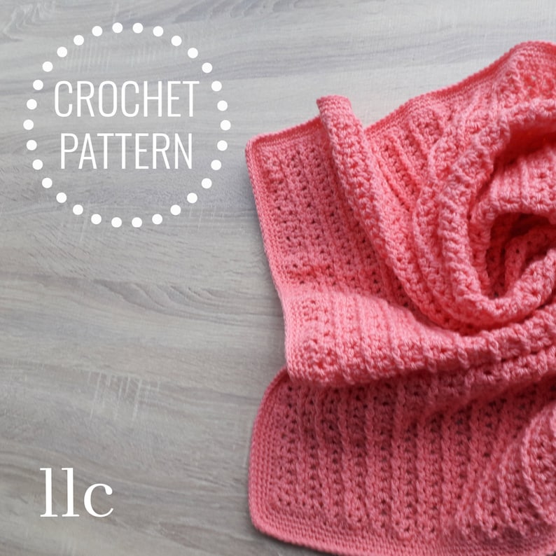 Abigail Crochet Blanket, Crochet Pattern, Crochet Blanket Pattern, PDF