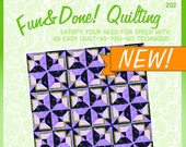 Digital Moroccan Tile Quilt - Fun Done Quilting - Quilting Pattern - Quilt as You Go - Fairy Lake Quilt Designs - 202