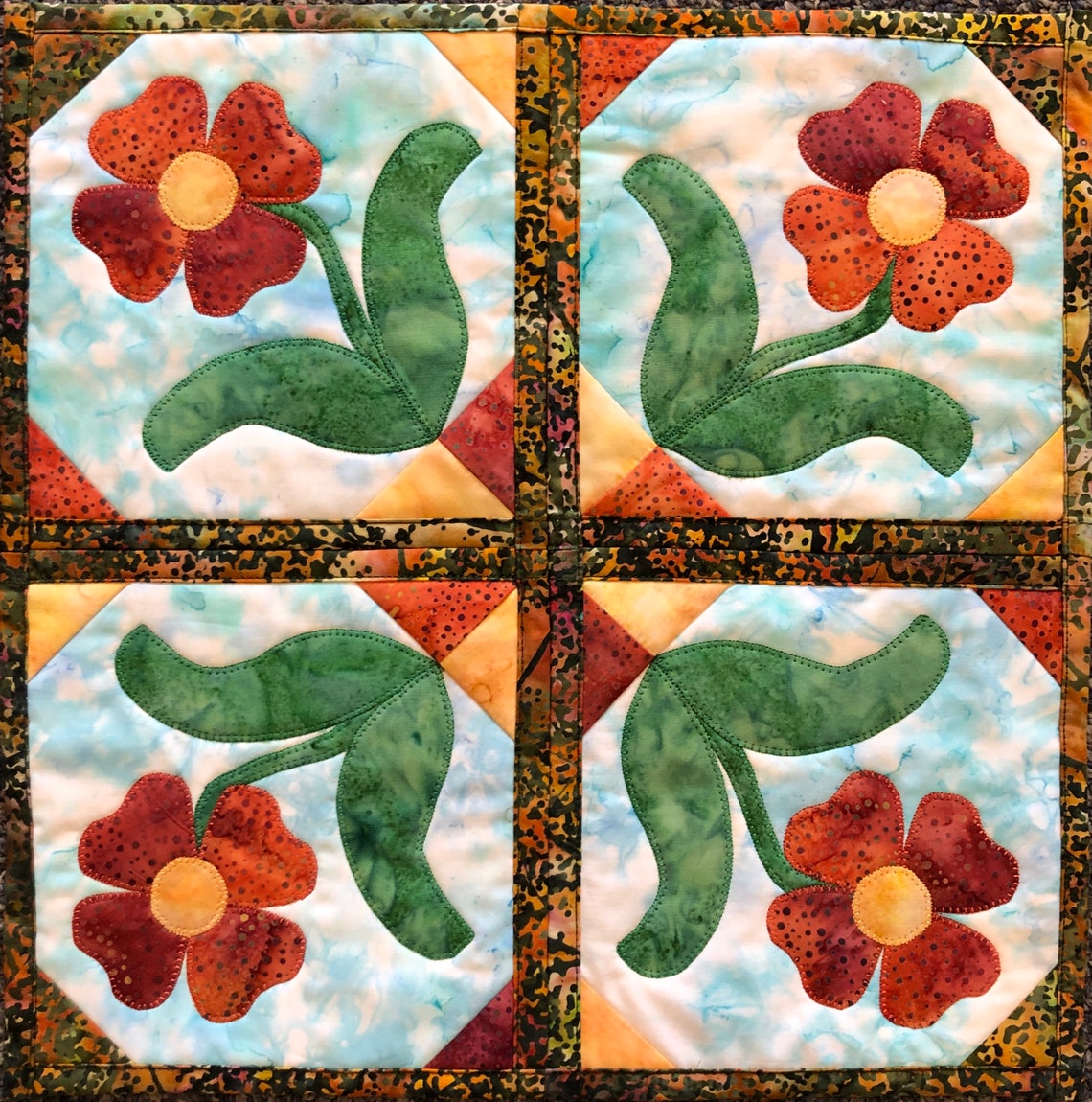 Spring Blooms Fun & Done Quilting Quilt Pattern Quilt as Etsy