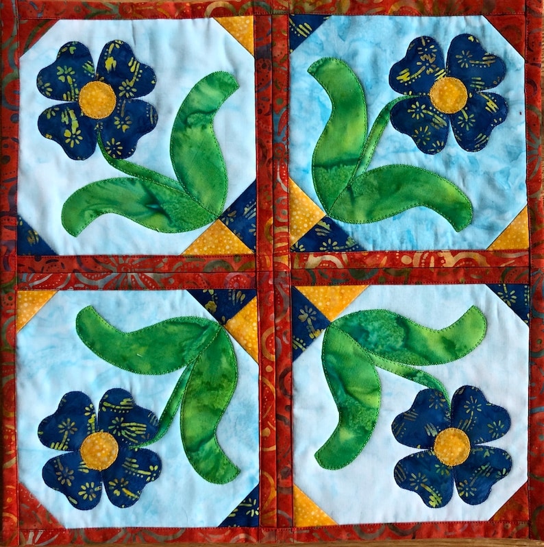 Spring Blooms Fun & Done Quilting Quilt Pattern Quilt as You Go