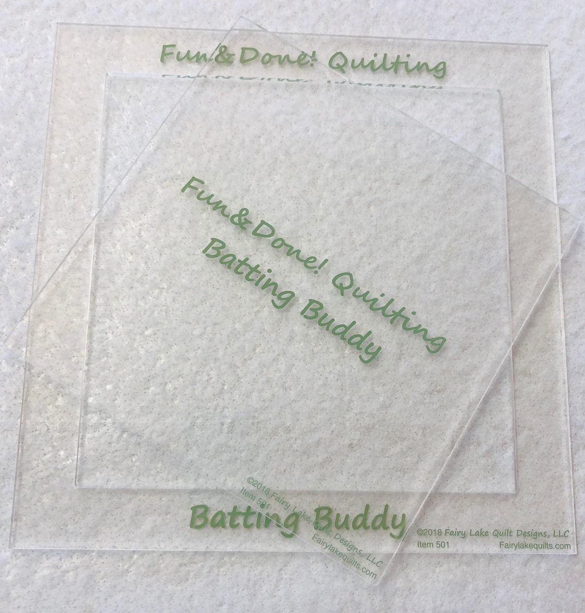 Batting Buddy 2pc Template Fun and Done Quilting Fairy Etsy Canada