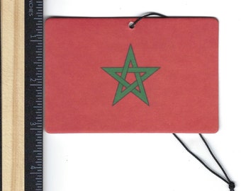 2 Moorish Flag Air Fresheners  (TWO PACK-  Nubian Ice and Jasmine)