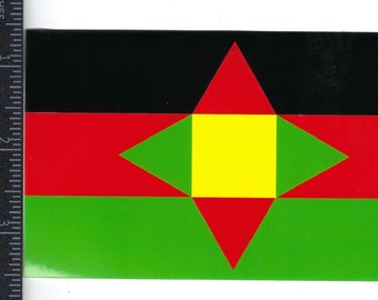 3 X 5 INCH  WASHITAW  FLAG Bumper/Window Sticker