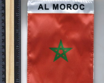 Al Moroc MOORISH  Car Mirror Hanger Flag