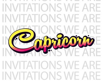 Sternzeichen Sublimationsdesign, Astrologie PNG, Sternzeichen PNG, Steinbock PNG, Sublimation, Sofortiger Download, Steinbock Sternzeichen PNG