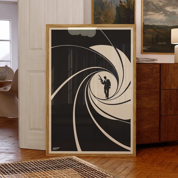 James Bond 007 Sky Fall filmposter, kunst, trendy, film, minimalistisch, kunst aan de muur, cadeau