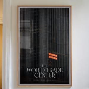 Póster del World Trade Center 11-S, wtc, torres gemelas, póster moderno, estampado retro, arte de pared, regalo, 11-S