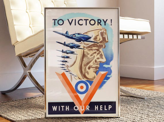 勝利へ！第二次世界大戦のイギリス空軍プロパガンダポスター