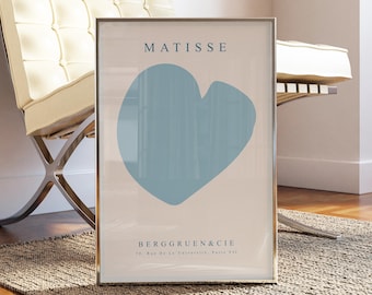 Henri Matisse Print, The Heart, Matisse Art Print, Matisse Art Poster, Decor van het huis, minimalistisch, kunst aan de muur, modern, cadeau