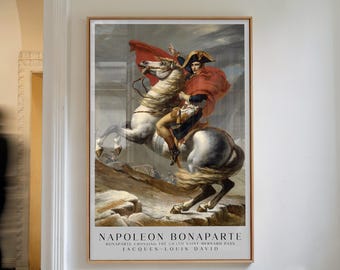 Napoleon Bonaparte Poster Klassisk Konsttryck Fransk Historia Väggkonst