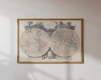 World Map, 1774 / World map, or description of the terrestrial globe: subject to astronomical observations