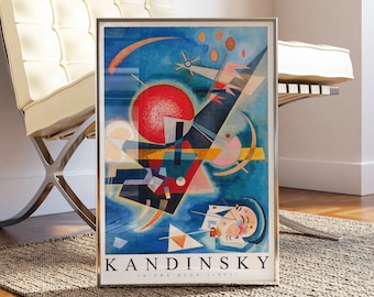カンディンスキーの黄色の絵画アートプリント：バウハウス展