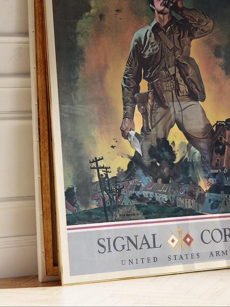 Deviantart Ww2 Signal Retro US Army Signal Corps Poster – WWII Military Propaganda Art ...