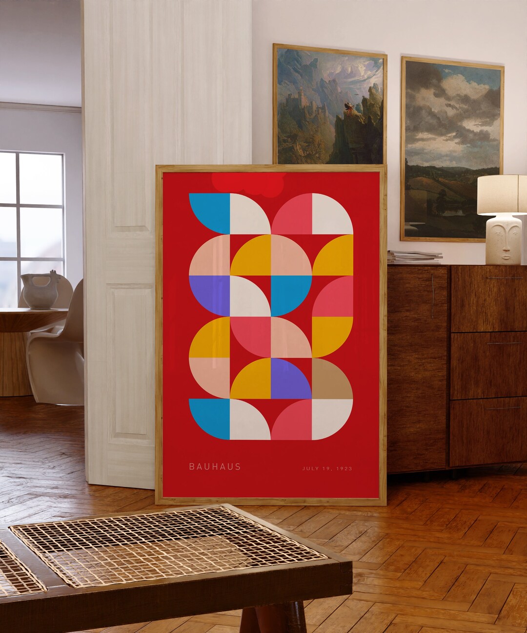 Bauhaus Mid Century Print Modern Bauhaus Design Digital Download Gift