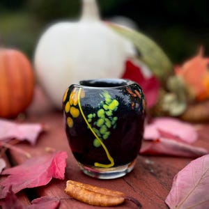 Mystical &quot;Halloween Night&quot; Blown Glass Votive