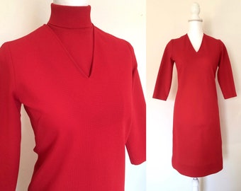60s Scarlet Polo Dress