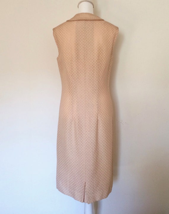 60s Dusty Rose Embroidered Dress - image 3