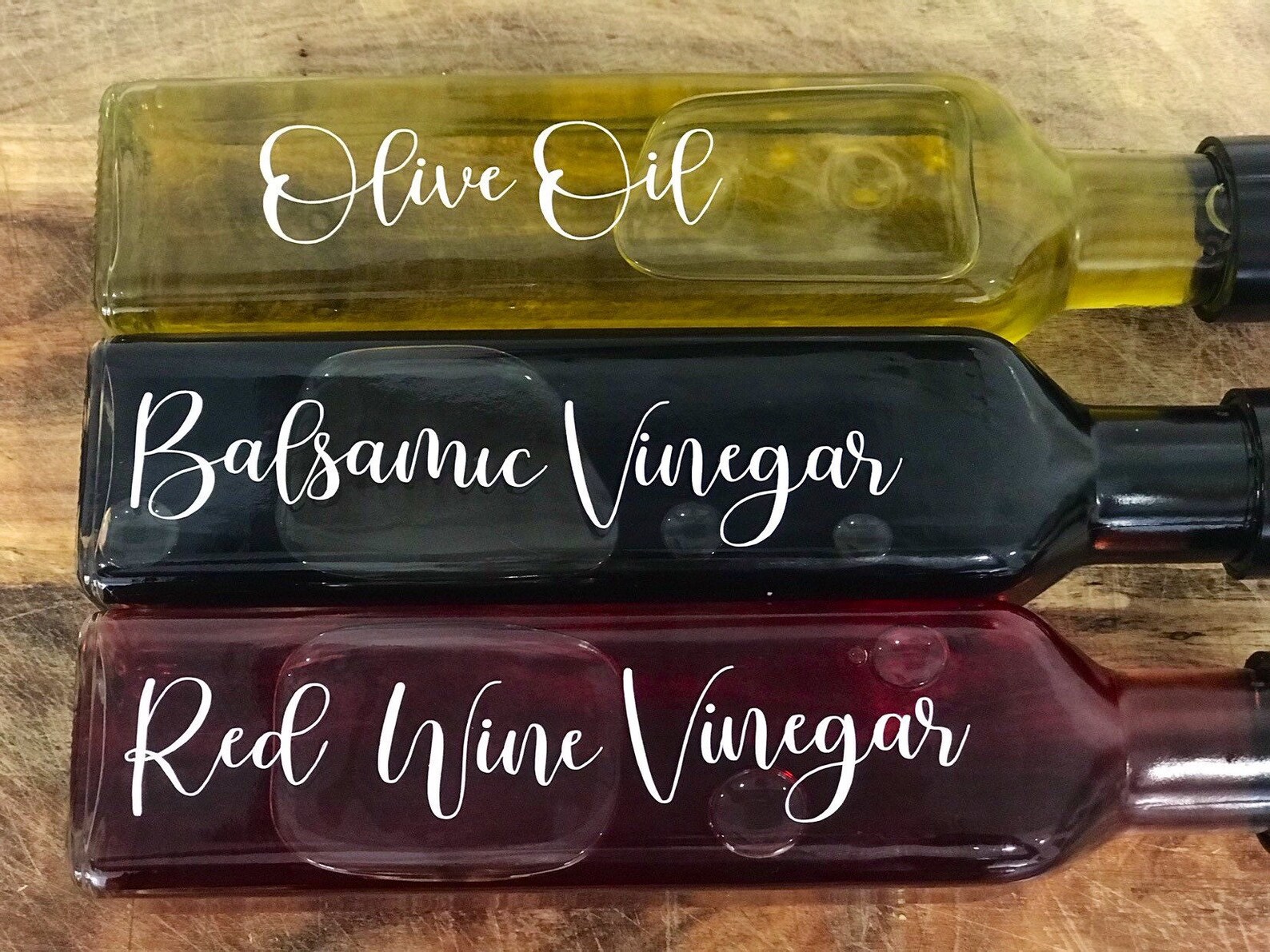 Oil & Vinegar Bottle Labels/personalised Kitchen Labels Etsy