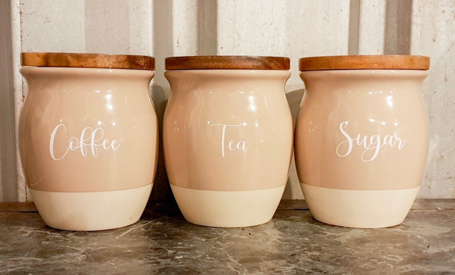 Coffee Tea Sugar Canister Labels//Set of 3 labels Etsy